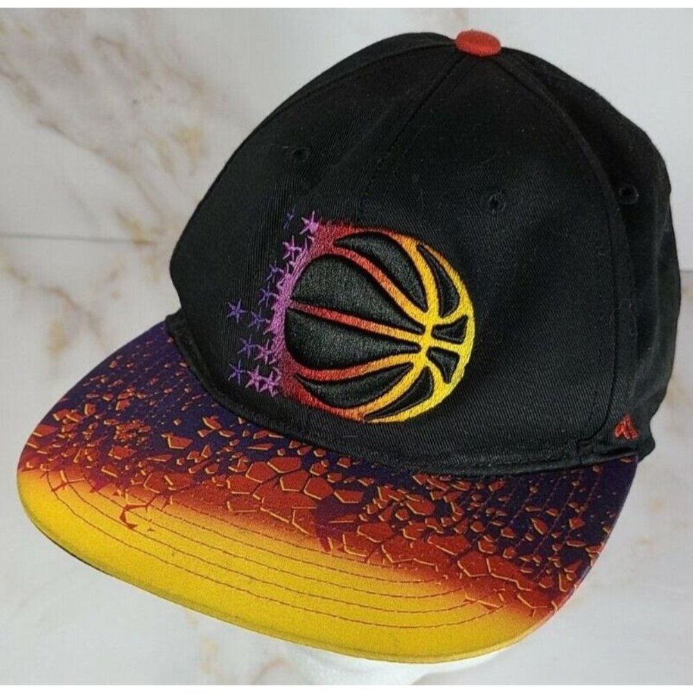 Orlando Magic Flat Brim Hat Cap Multicolor Embroidered Logo Hardwood Classics OS